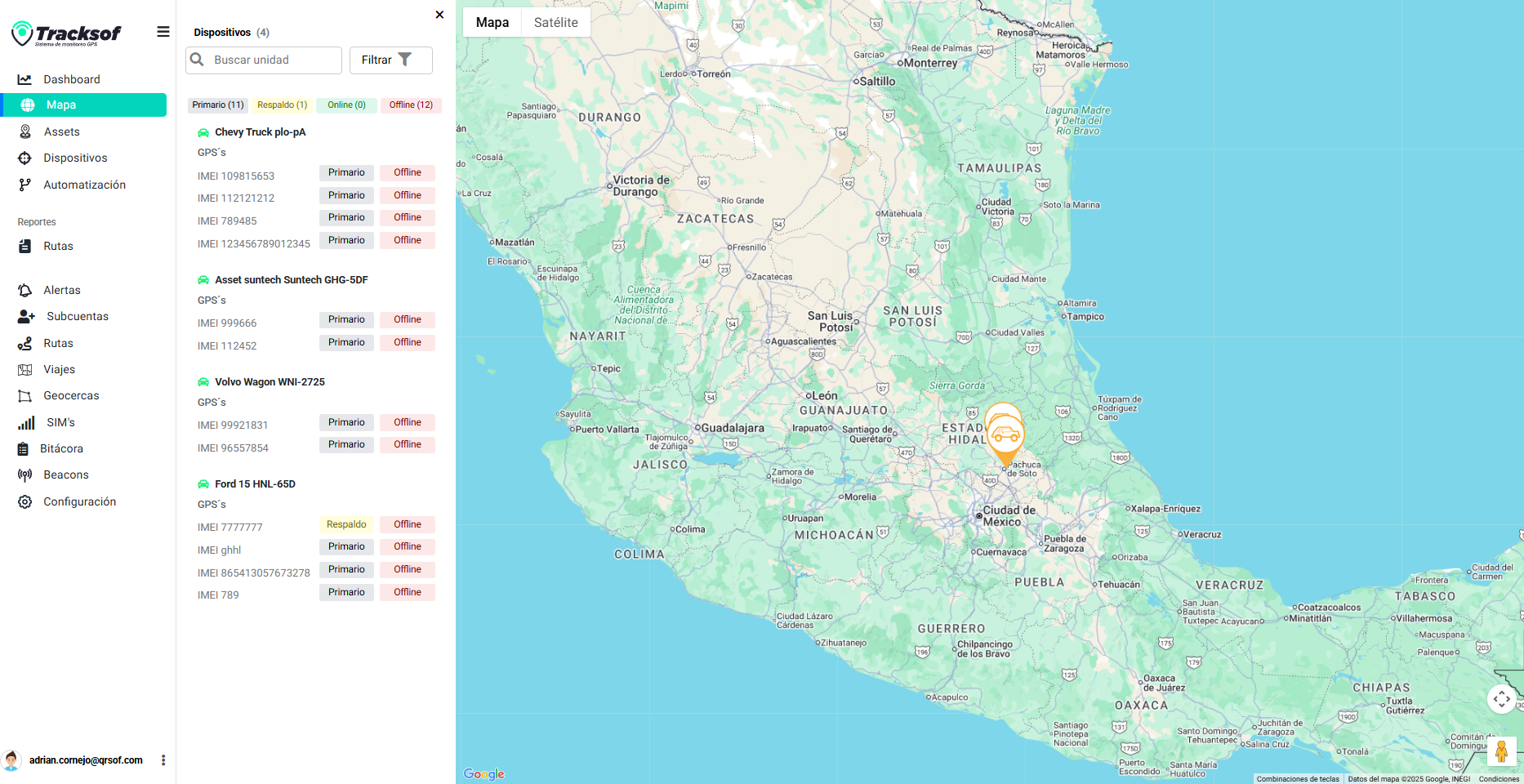TRACKSOF - Sistema de Telemetría